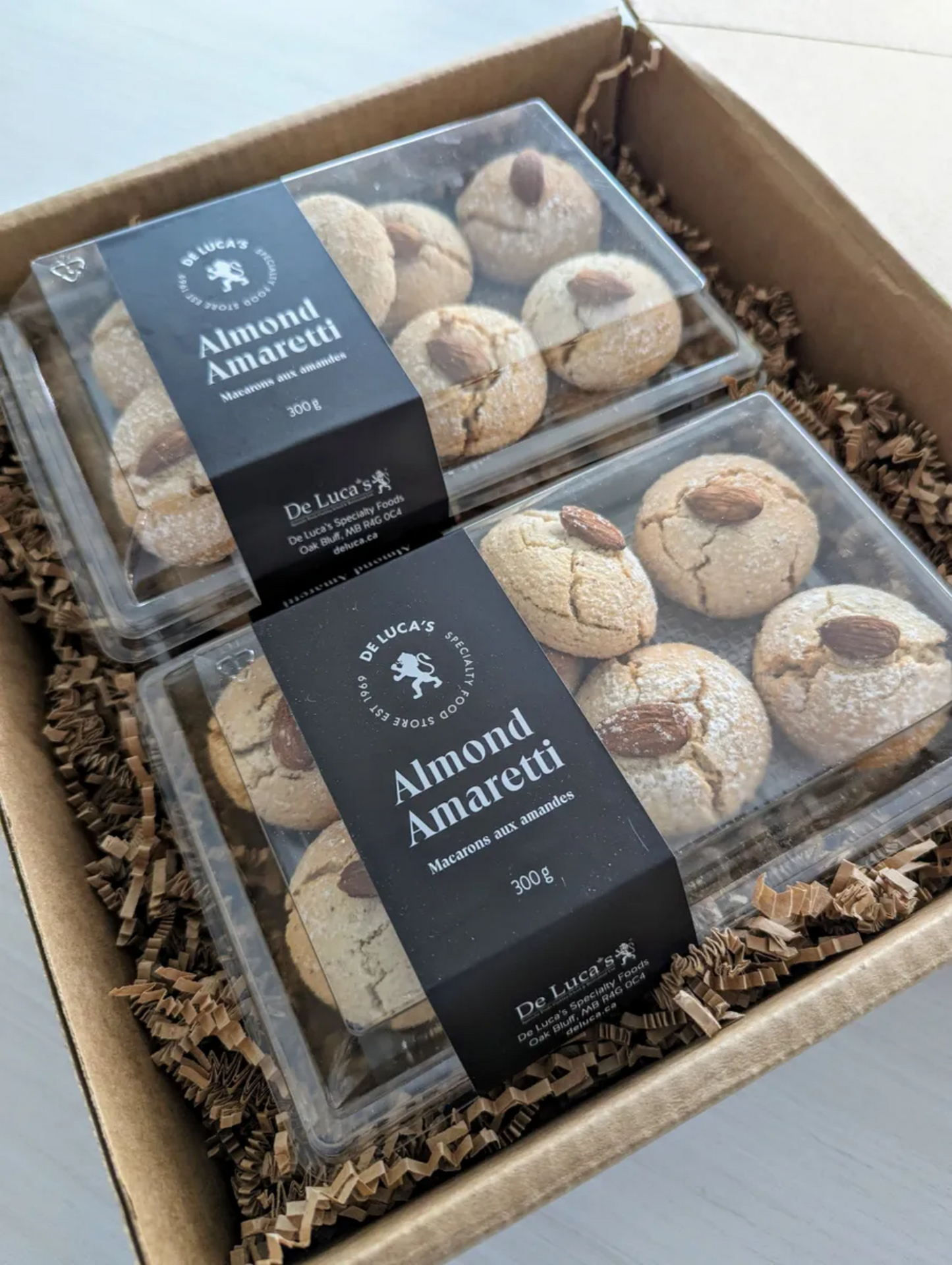 De Luca's House Made Almond Amaretti 300g 6-packs of Eight Amaretti for $89.99