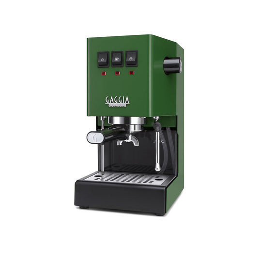 Gaggia Classic Pro E24 Jungle Green Espresso Machine Brass Boiler