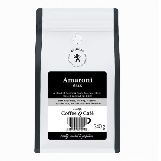 De Luca's Amaroni Dark Roast Whole Bean 340g