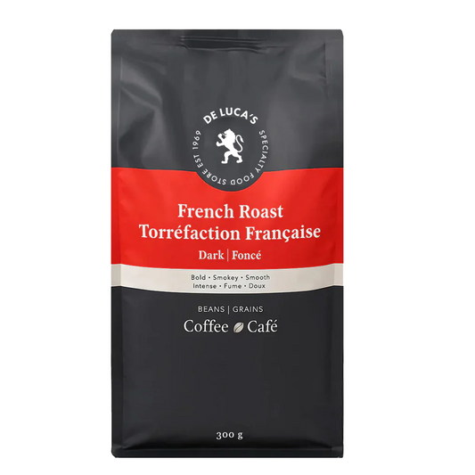 De Luca's French Roast Dark Roast Whole Bean 300g