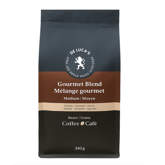 De Luca's Gourmet Blend Medium Roast Whole Bean 340g
