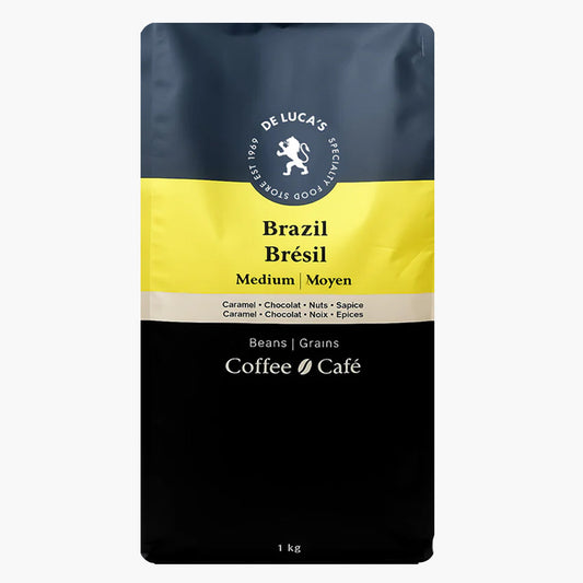 De Luca's Brazil Santos Medium Roast Whole Bean 1kg