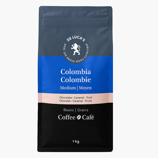 De Luca's Colombia Medium Roast Whole Bean 1kg