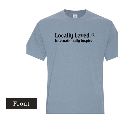 De Luca’s “Locally Loved, Internationally Inspired” T-Shirt