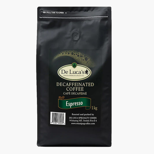 De Luca's Authentic Espresso Decaf Whole Bean 1kg