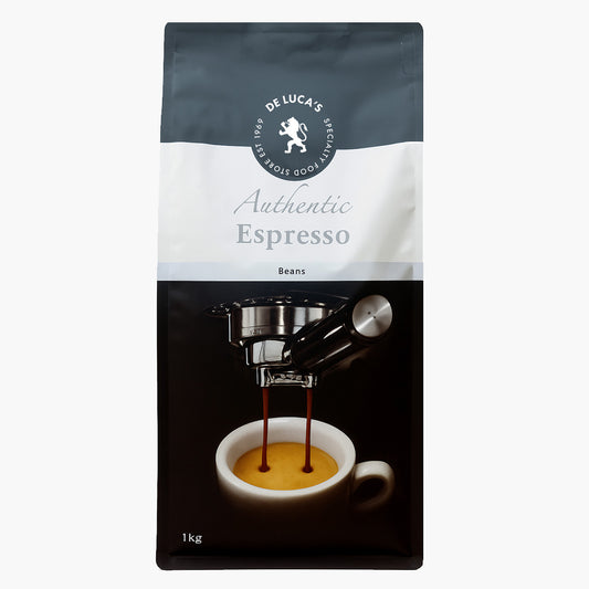 De Luca's Authentic Espresso Medium-Dark Roast Whole Bean 1kg