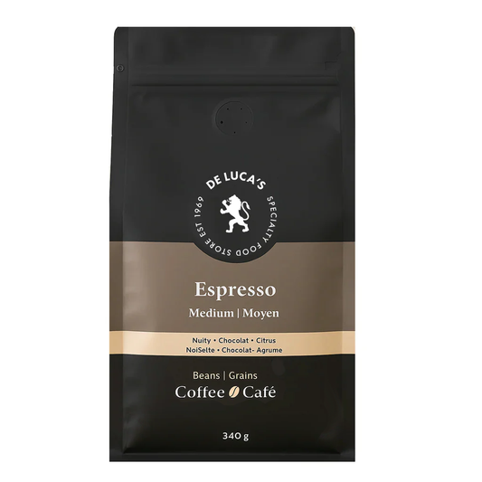 De Luca's Espresso Medium Roast Whole Bean 340g