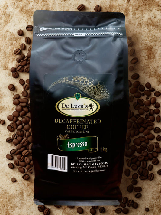 De Luca's Authentic Espresso Decaf Whole Bean 1kg