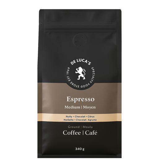 De Luca's  Espresso Medium Roast Ground 340g