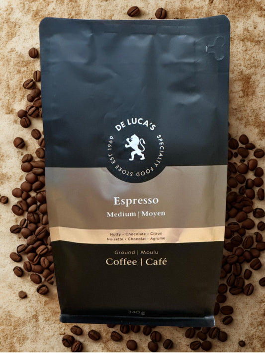 De Luca's  Espresso Medium Roast Ground 340g