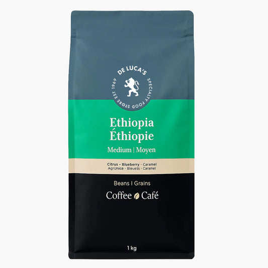 De Luca's Ethiopian Medium Roast Whole Bean 1kg