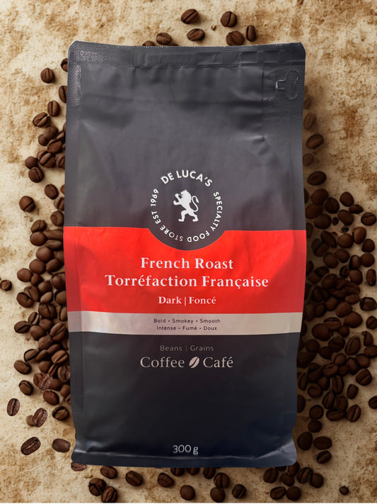 De Luca's French Roast Dark Roast Whole Bean 300g