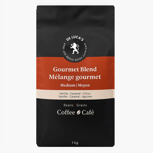 De Luca's Gourmet Blend Medium Roast Whole Bean 1kg