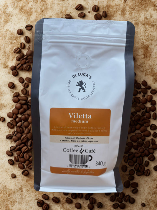 De Luca's Viletta Medium Roast Whole Bean 340g